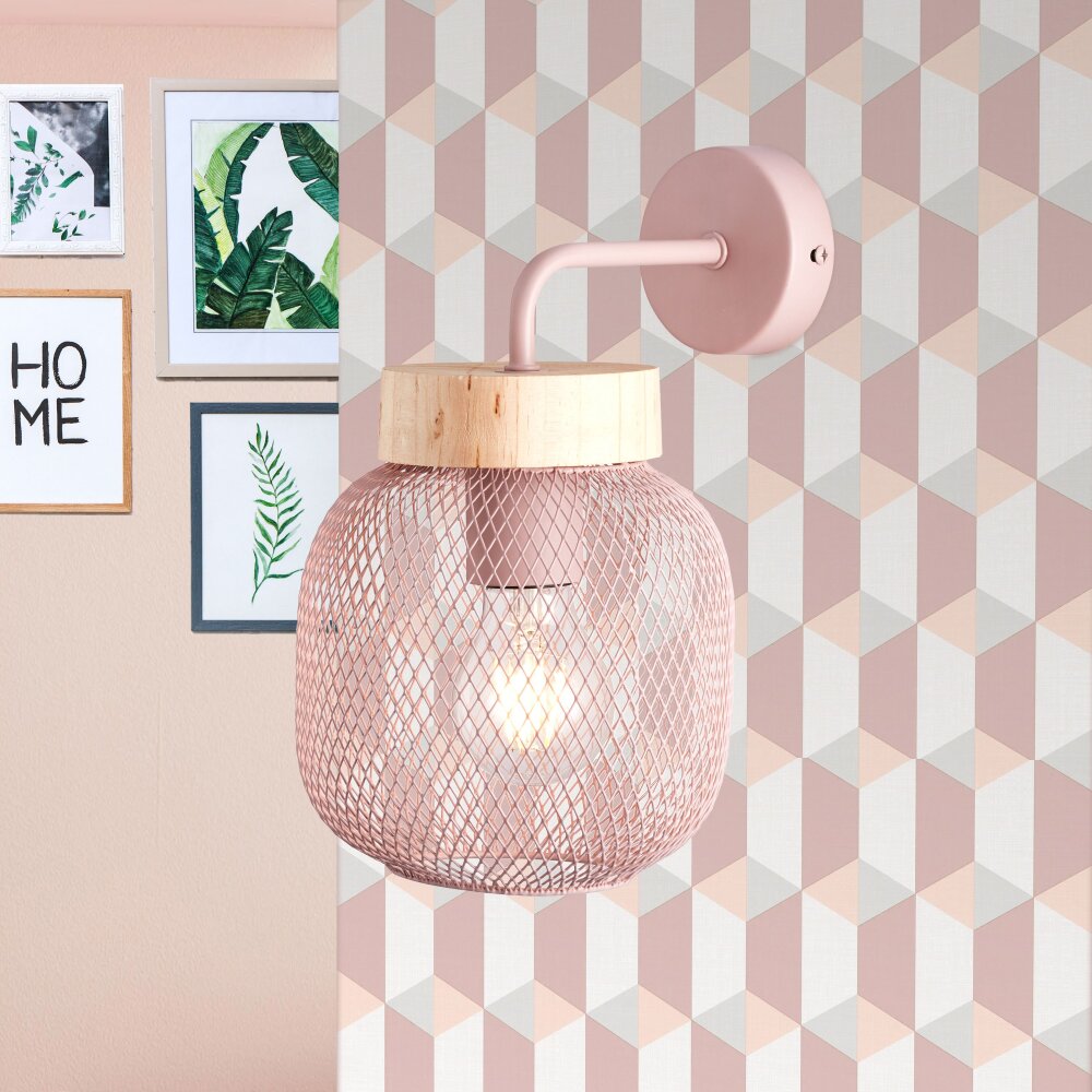 Brilliant Giada Wandleuchte Rosa, 1-flammig main product photo