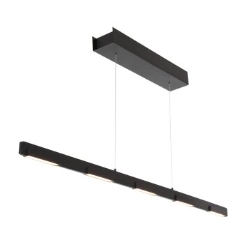 Steinhauer Bloc Pendelleuchte LED Schwarz, 7-flammig Steinhauer Bloc Pendelleuchte LED Schwarz, 7-flammig
