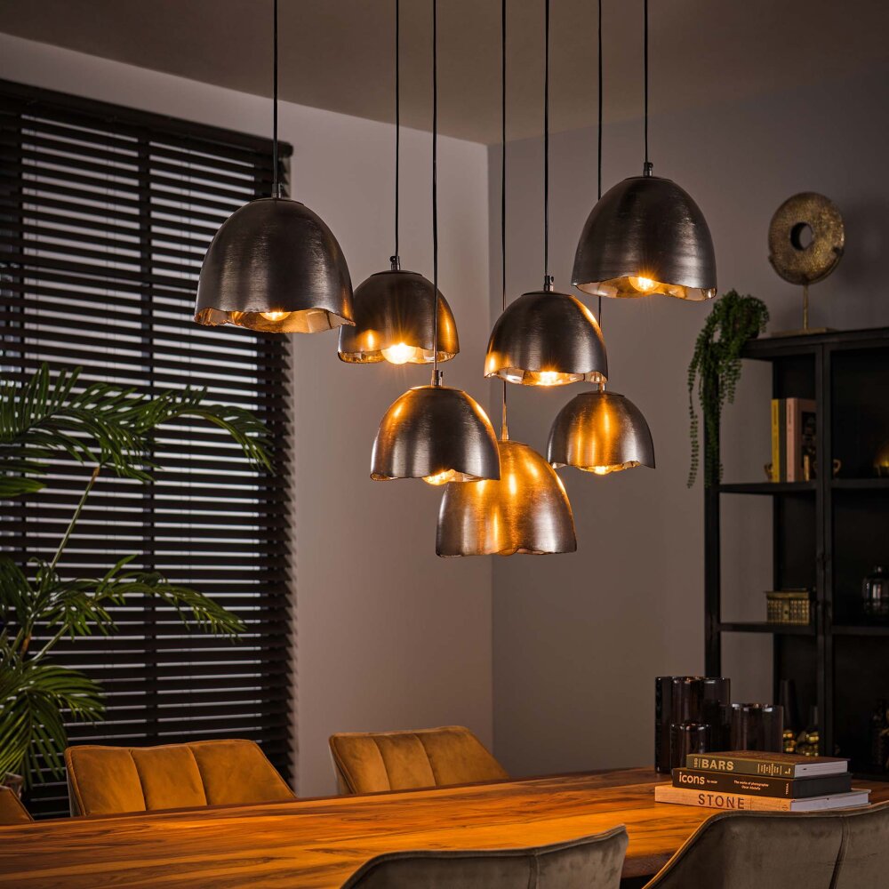 Mirror Pendelleuchte Nickel-Matt, Schwarz, 7-flammig main product photo