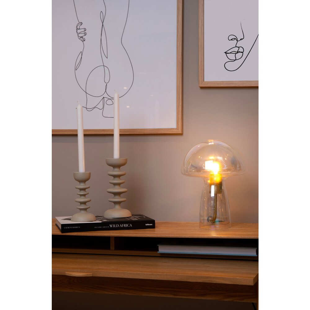 Lucide FUNGO Tischleuchte Gold, Messing, 1-flammig main product photo