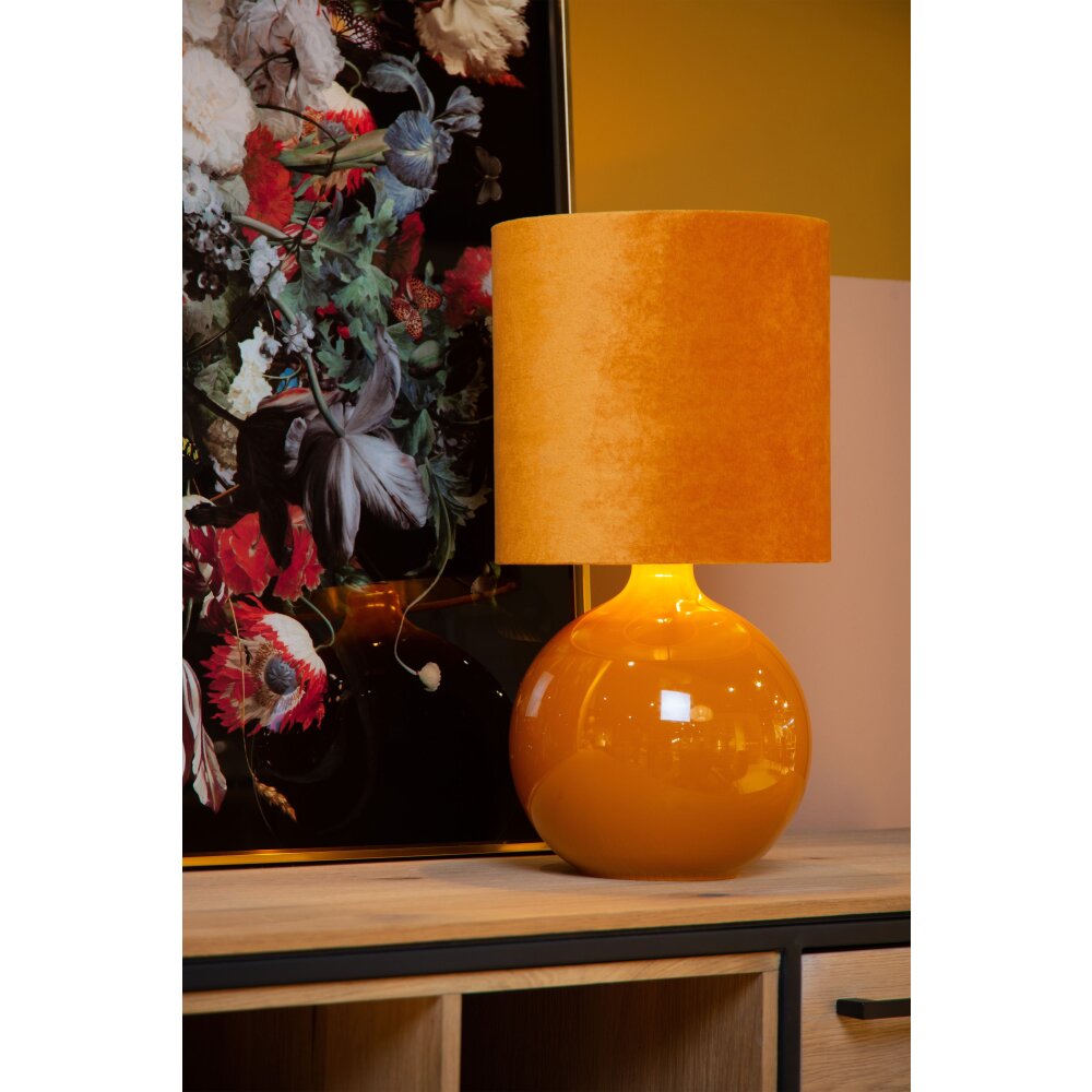 Lucide ESTERAD Tischleuchte Ocker, 1-flammig main product photo
