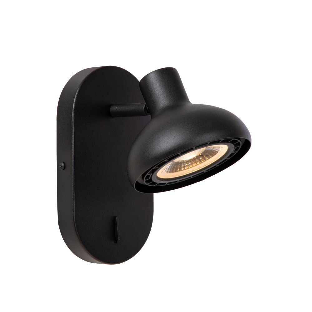Lucide SENSAS Wandleuchte Schwarz, 1-flammig main product photo