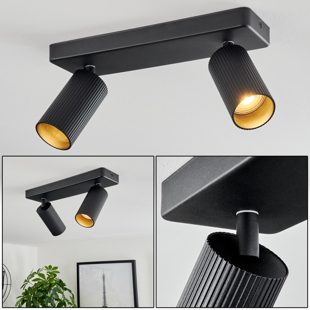 Trutielle Deckenleuchte Schwarz, 2-flammig main product photo
