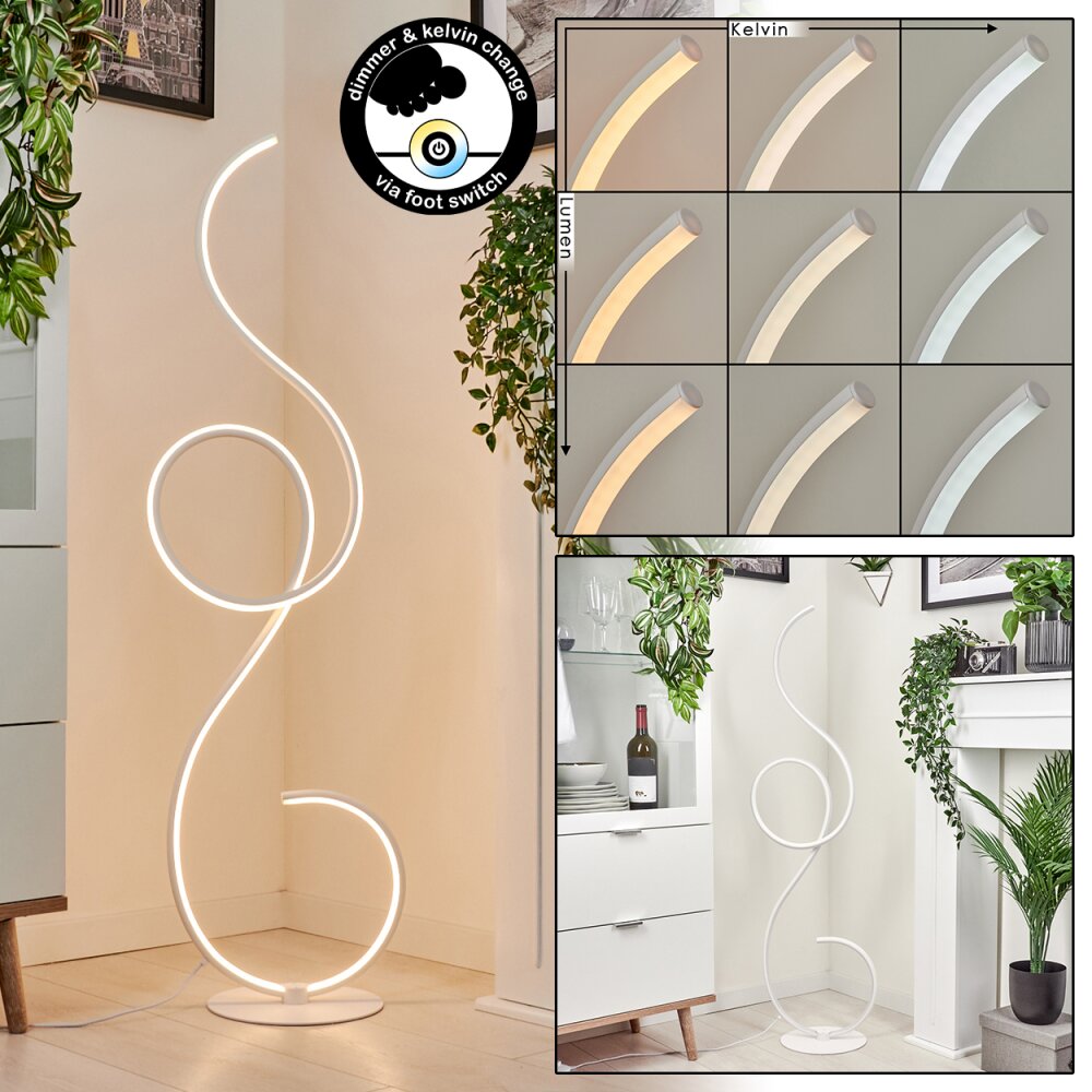 Olok Stehleuchte LED Weiß, 1-flammig main product photo