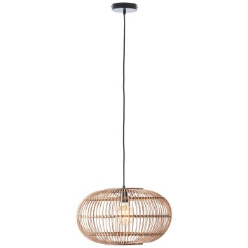 Brilliant Woodball Pendellleuchte Schwarz, 1-flammig