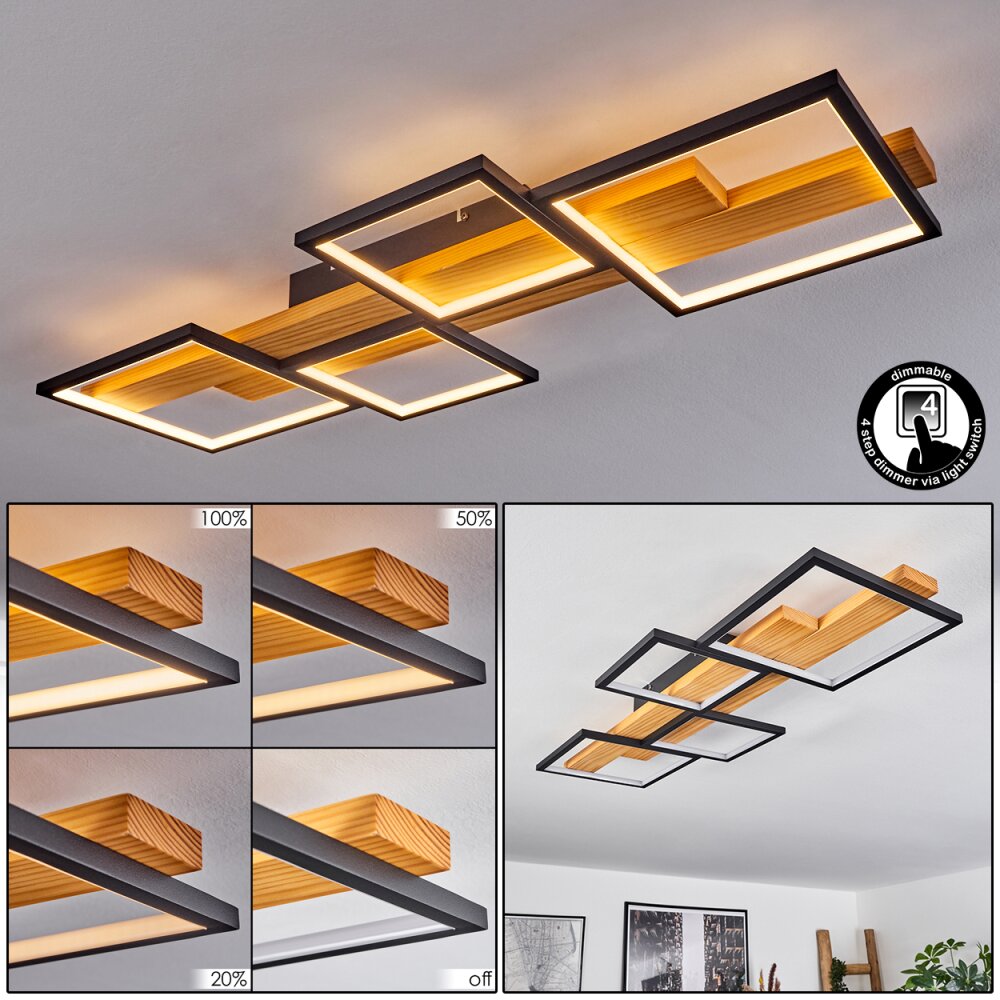 Pompu Deckenleuchte LED Schwarz, 1-flammig main product photo
