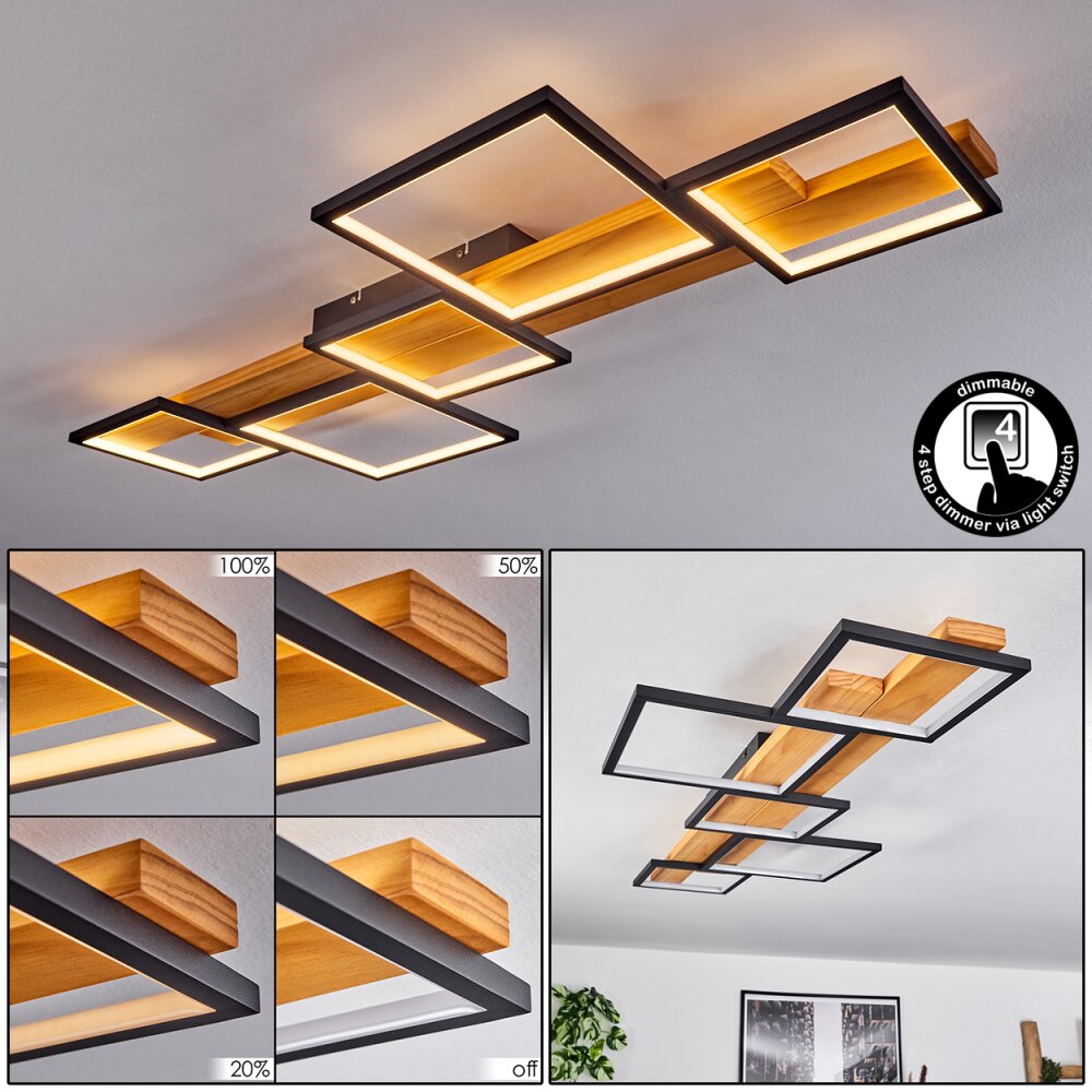 Pompu Deckenleuchte LED Schwarz, 1-flammig main product photo