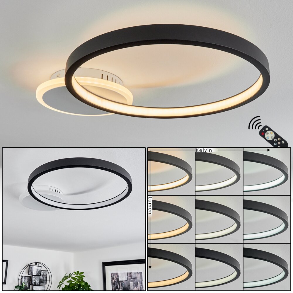 Bina Deckenleuchte LED Weiß, 1-flammig, Fernbedienung main product photo