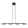 Steinhauer Turound Pendelleuchte LED Schwarz, 4-flammig