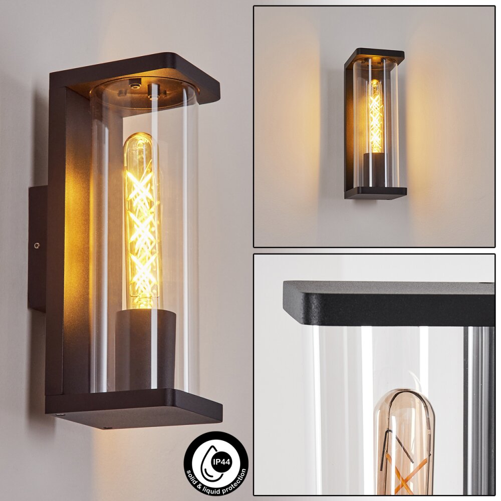 Mataka Außenwandleuchte Schwarz, 1-flammig main product photo