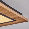 Salmi Deckenpanel LED Holzoptik, Schwarz, 1-flammig Salmi Deckenpanel LED Holzoptik, Schwarz, 1-flammig