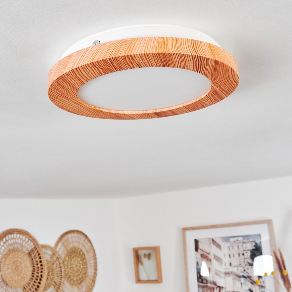 Siguna Deckenpanel LED Holzoptik, 1-flammig