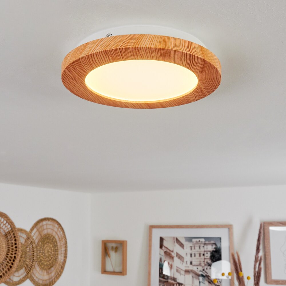 Siguna Deckenpanel LED Holzoptik, 1-flammig