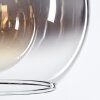 Koyoto Hängeleuchte Glas 25 cm Gold, Schwarz, 1-flammig