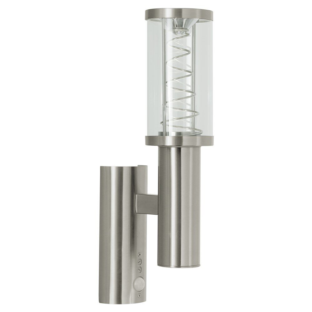 Eglo TRONO Außenwandleuchte Edelstahl, 2-flammig, Bewegungsmelder main product photo