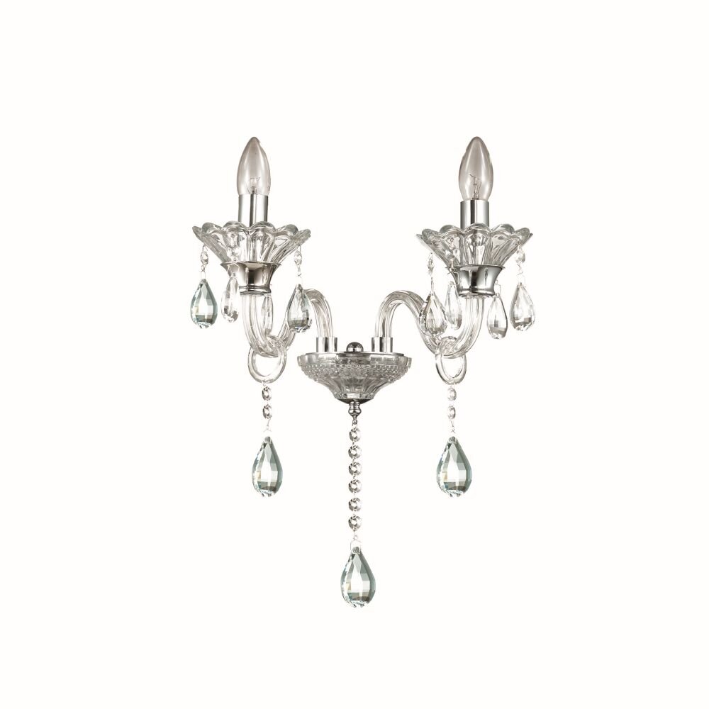 Ideal Lux COLOSSAL Wandleuchte Chrom, 2-flammig main product photo