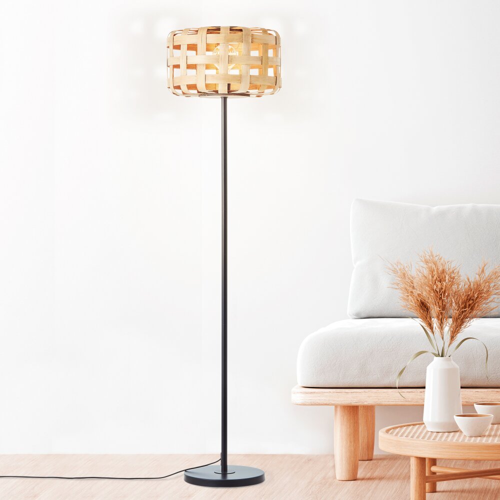 Brilliant Woodline Stehlampe Schwarz, 1-flammig main product photo