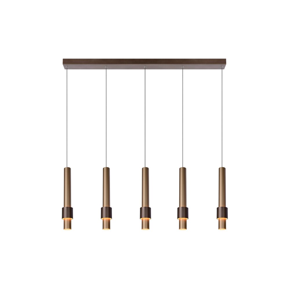 Lucide MARGARY Pendelleuchte LED Mokka, 5-flammig main product photo