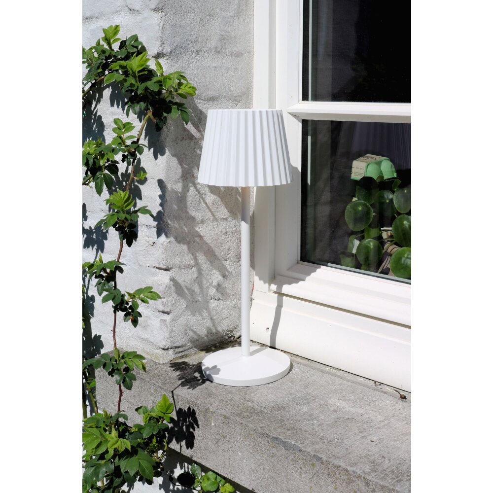 Lucide JUSTINE Außentischleuchte LED Weiß, 1-flammig main product photo