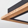 Salmi Deckenpanel LED Holzoptik, 1-flammig, Fernbedienung