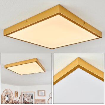 Broglen Deckenpanel LED Gold, 1-flammig