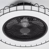 Burmeister Deckenventilator LED Schwarz, 1-flammig, Fernbedienung