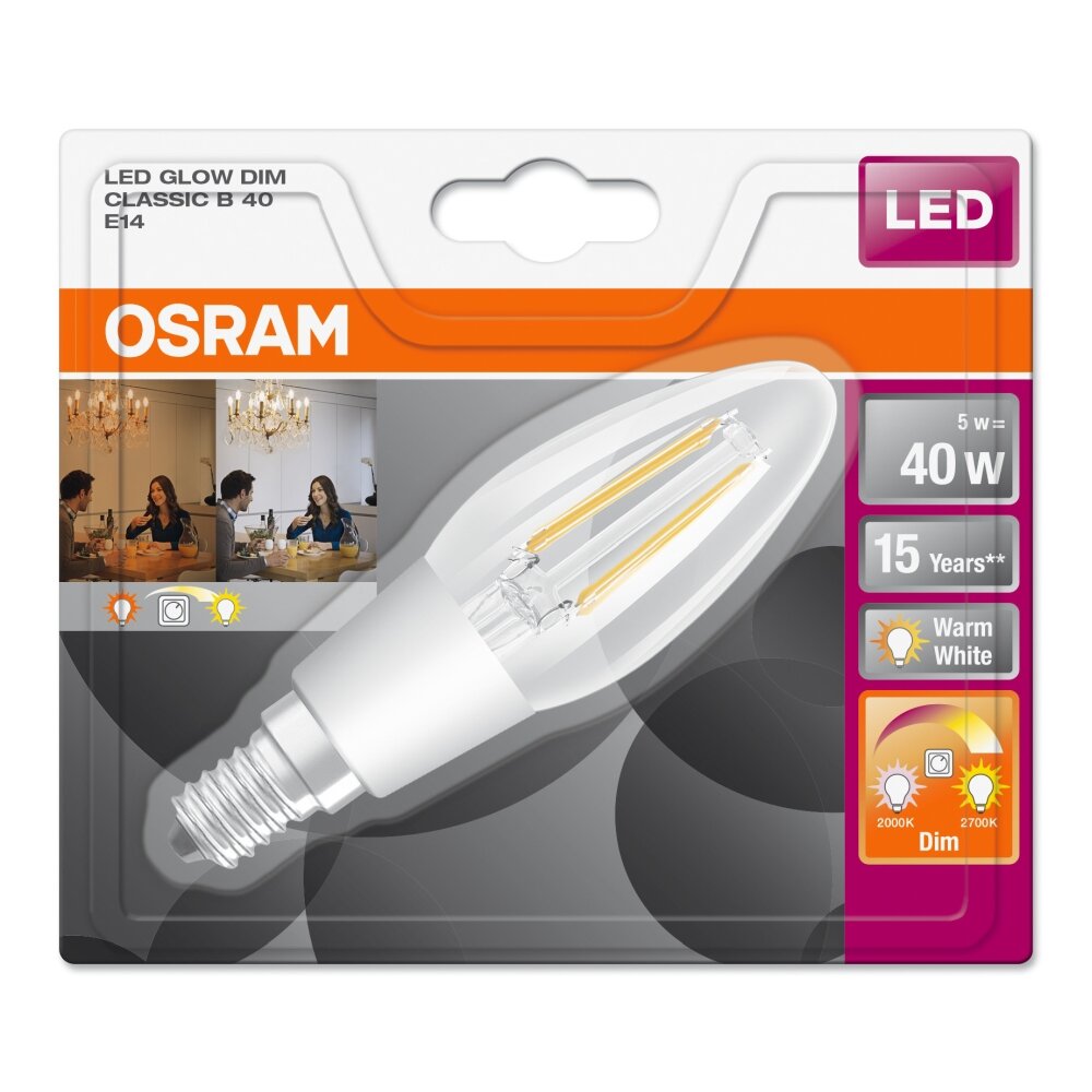 Osram LED E14 4,5 Watt 2700 Kelvin 470 Lumen