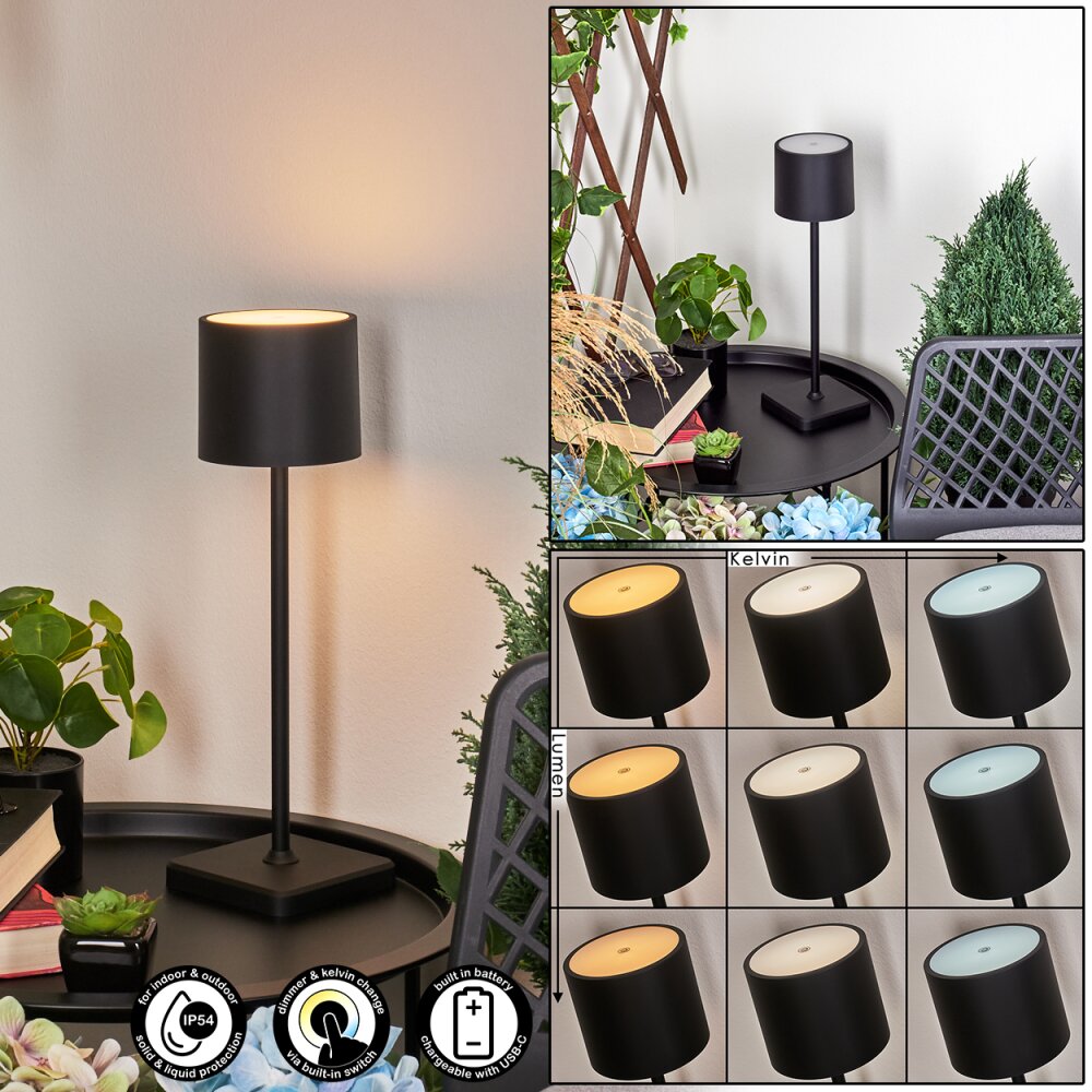 Cajas Außentischleuchte LED Schwarz, 1-flammig main product photo