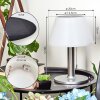 Alcudia Solar Außentischleuchte LED Nickel-Matt, 10-flammig