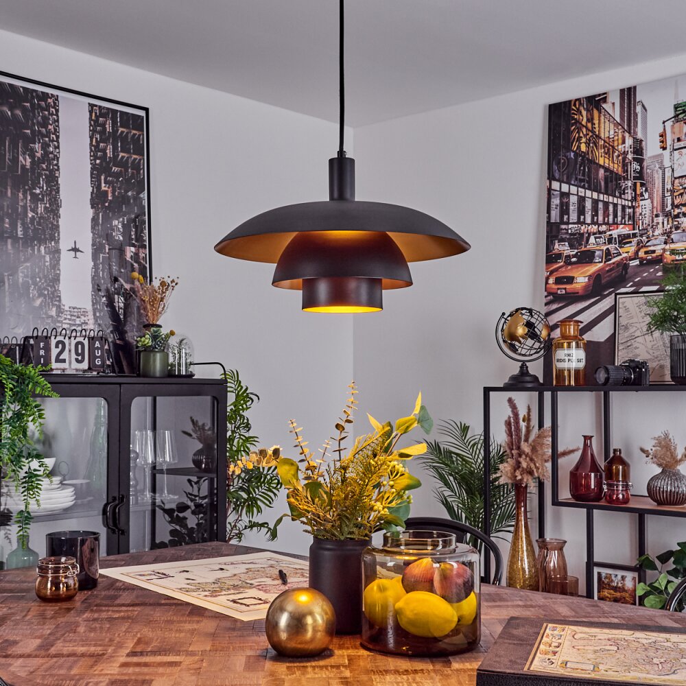 Sundet Hängeleuchte Schwarz, 1-flammig main product photo
