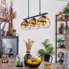 Koyoto Pendelleuchte Glas 15 cm Gold, Klar, 3-flammig
