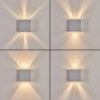Spidern Außenwandleuchte LED Weiß, 1-flammig
