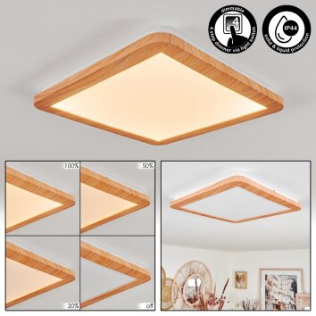 Siguna Deckenpanel LED Holzoptik, 1-flammig