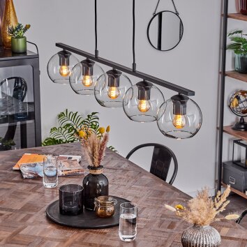 Koyoto Pendelleuchte Glas 15 cm Klar, 5-flammig Koyoto Pendelleuchte Glas 15 cm Klar, 5-flammig