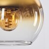 Koyoto Pendelleuchte Glas 15 cm Bernsteinfarben, 4-flammig