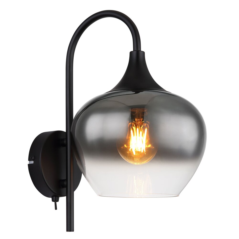 Globo MAXY Wandleuchte Schwarz, 1-flammig main product photo
