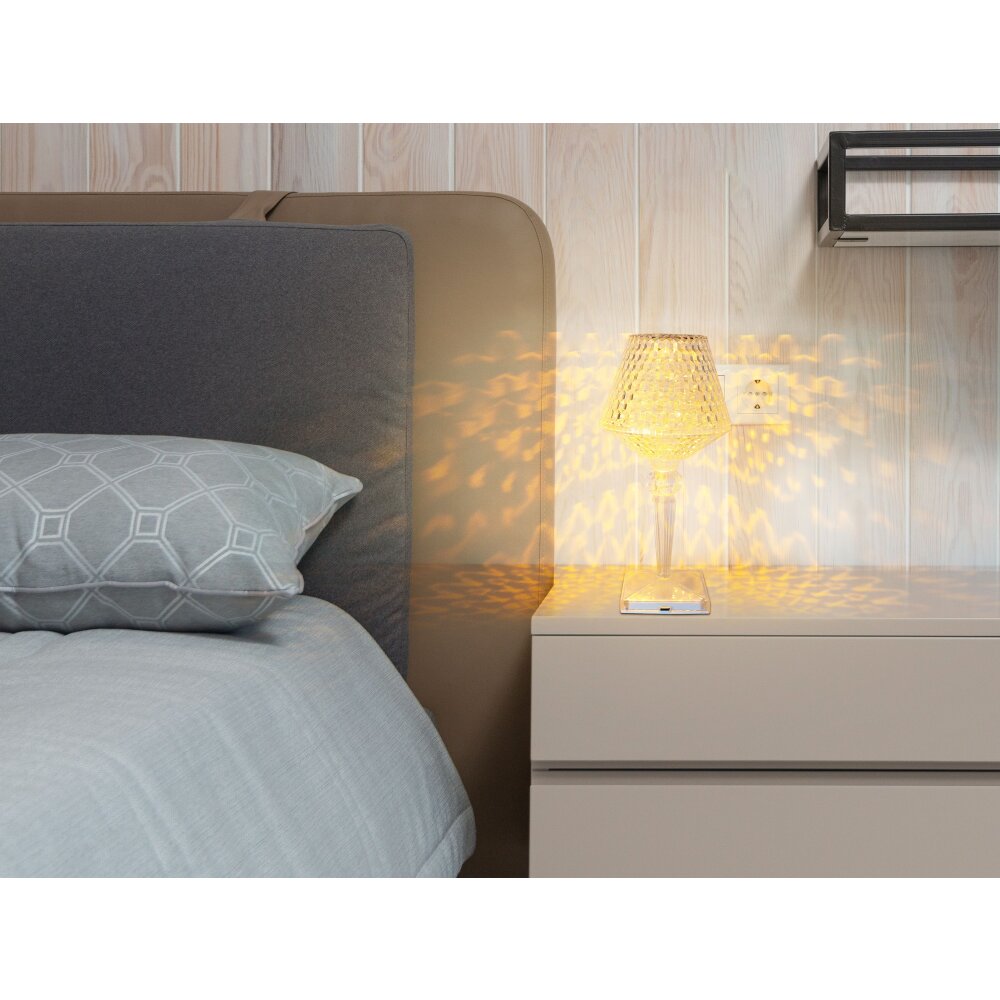 Globo GIXI Tischleuchte LED Transparent, Klar, 1-flammig main product photo