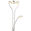 Globo EBRO Deckenfluter LED Chrom, 1-flammig