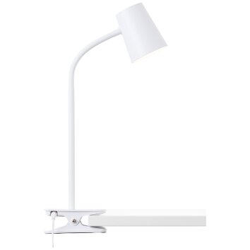 Brilliant Adda Klemmleuchte LED Weiß, 1-flammig