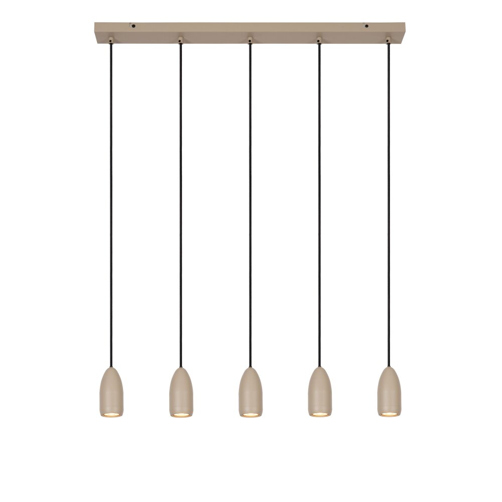 Lucide EVORA Pendelleuchte Taupe, 5-flammig main product photo