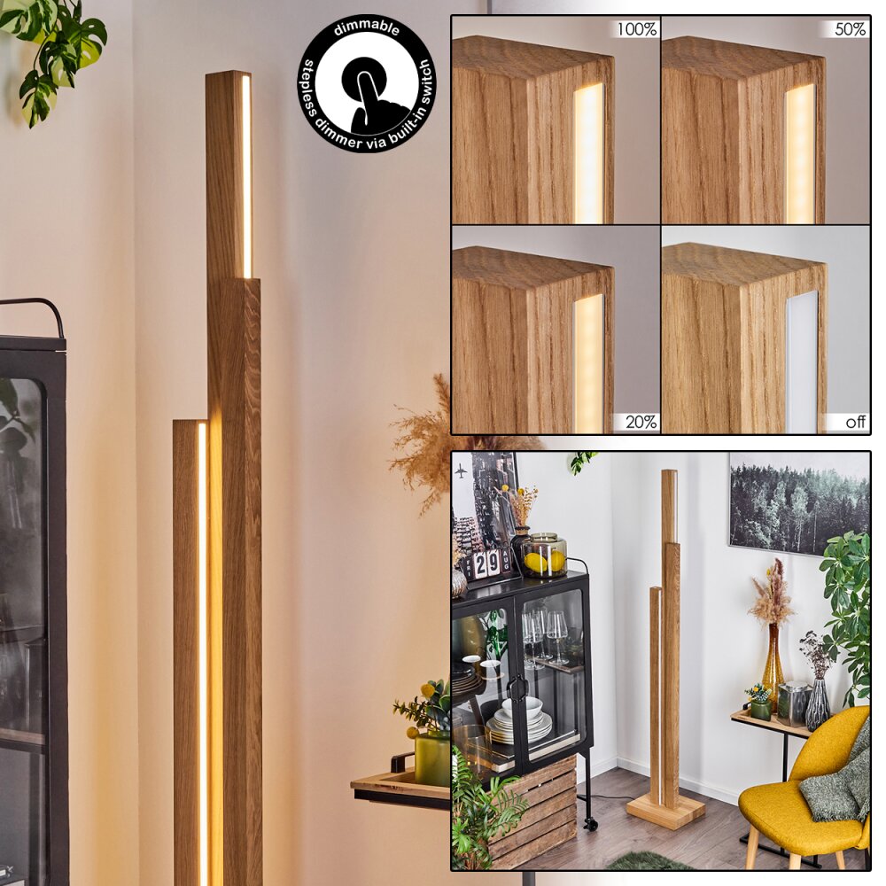 Yofre Stehleuchte LED Naturfarben, 3-flammig main product photo