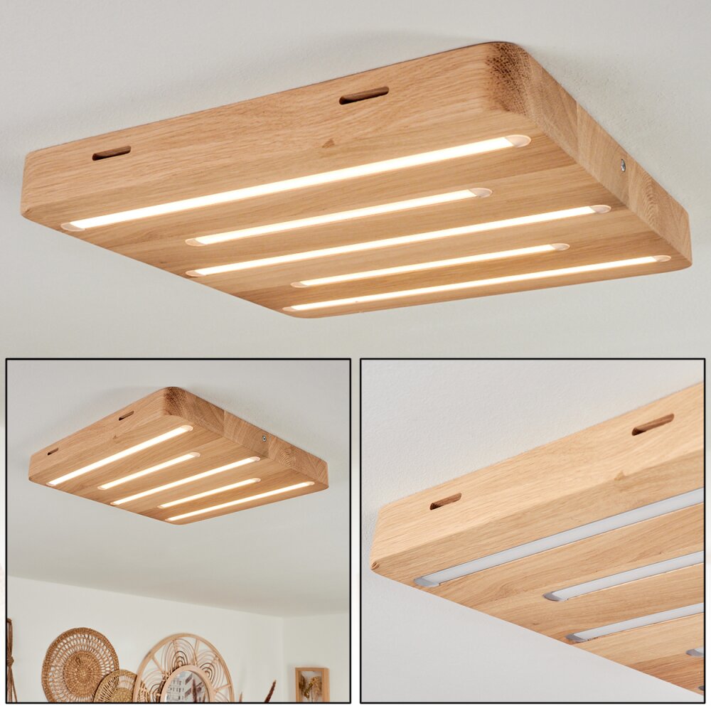 Cajas Deckenpanel LED Naturfarben, 5-flammig main product photo