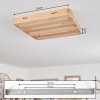 Cajas Deckenpanel LED Naturfarben, 5-flammig