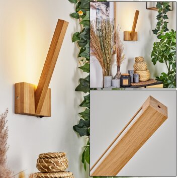 Donoume Wandleuchte LED Naturfarben, 1-flammig