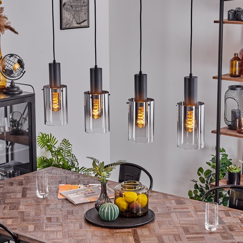 Sambour Pendelleuchte Schwarz, 4-flammig main product photo
