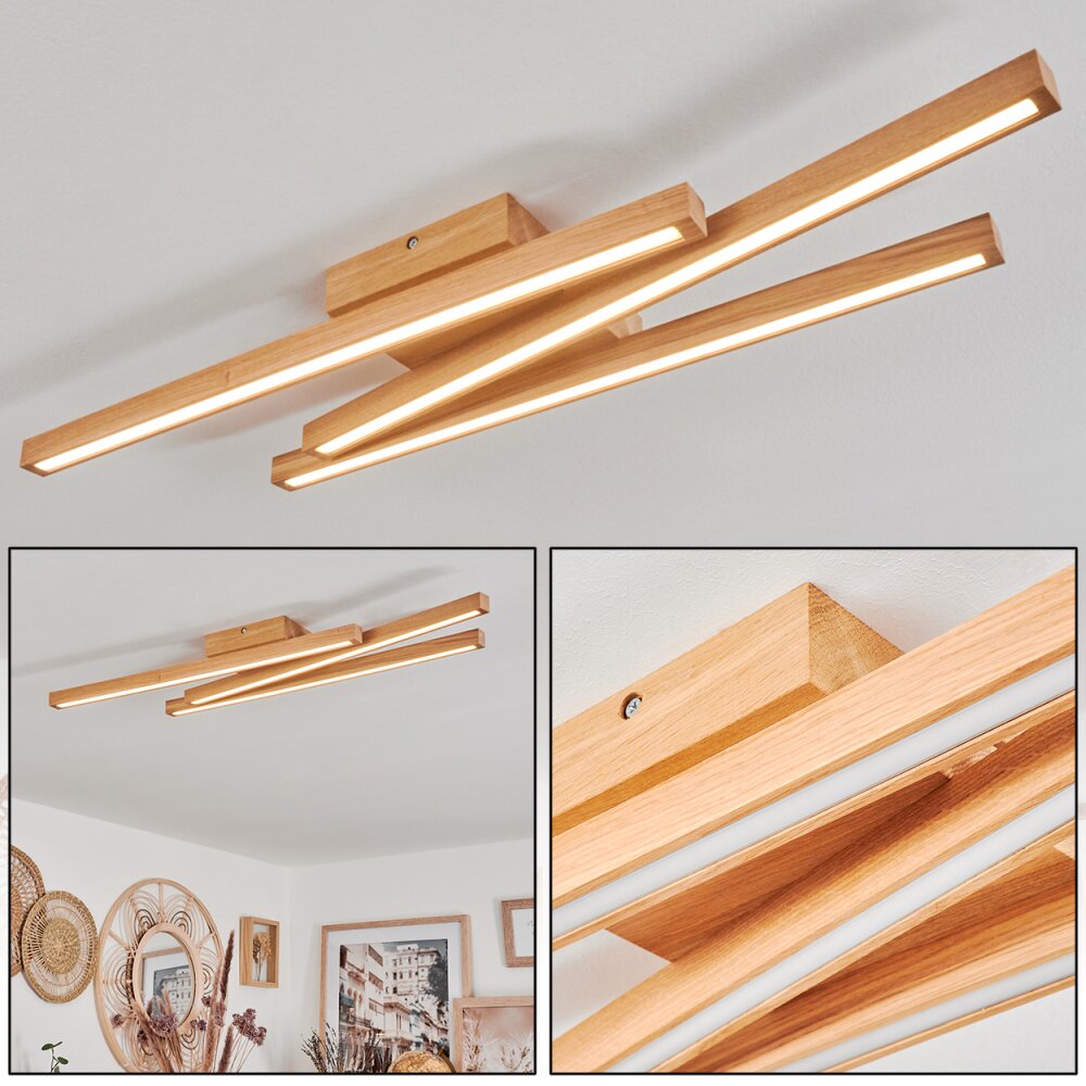 Cajas Deckenleuchte LED Naturfarben, 3-flammig main product photo