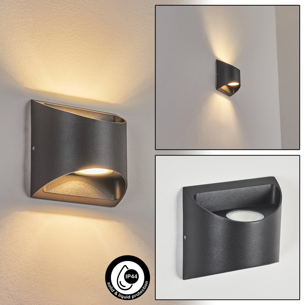 Suriyaco Außenwandleuchte LED Schwarz, 2-flammig main product photo