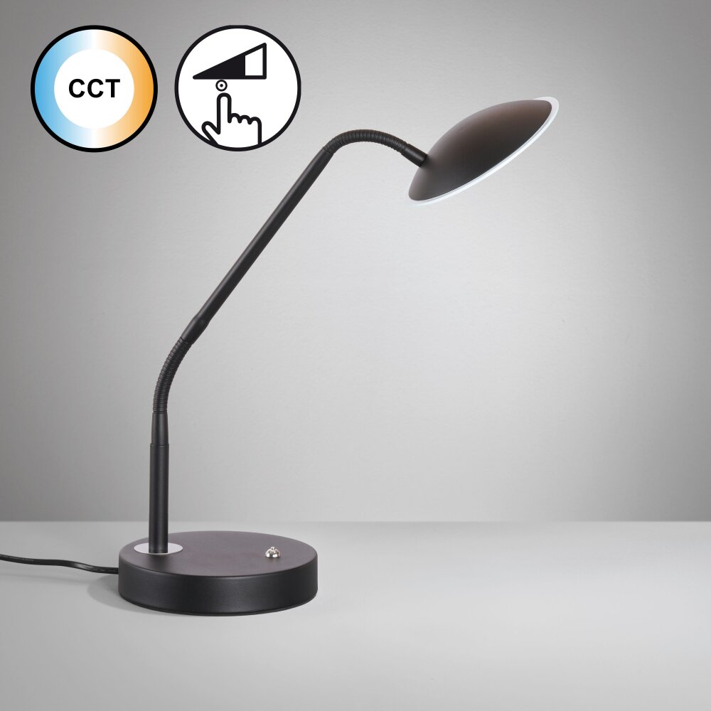 Fischer & Honsel Tallri Tischleuchte LED Schwarz, 1-flammig main product photo