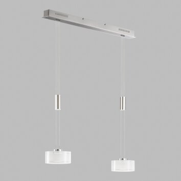 Fischer & Honsel Lavin Pendelleuchte LED Nickel-Matt, 2-flammig Fischer & Honsel Lavin Pendelleuchte LED Nickel-Matt, 2-flammig