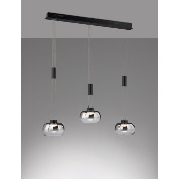 Fischer & Honsel Arosa Pendelleuchte LED Schwarz, 3-flammig Fischer & Honsel Arosa Pendelleuchte LED Schwarz, 3-flammig